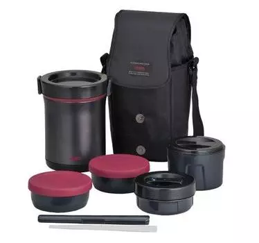 THERMOS Hot Lunch Heat-Retention Lunch/Bento Box Set JBE-1600F