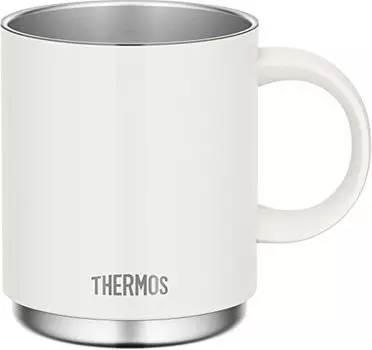 Thermos JDS-450 WH Vacuum Insulated Mug, 15.9 fl oz (450 ml), White
