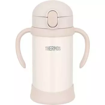 thermos magic bottle baby straw mug fjl-350 beige be 350ml water bottle children stainless steel thermos structure comes with spare straw set easy t