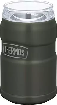 Thermos ROD-0021 KKI Outdoor Series Insulated Can Holder, For 11.8 fl oz (350 ml) Cans, 2-Way Type, Khaki