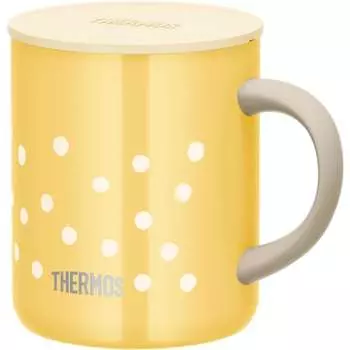 THERMOS Stainless Steel Vacuum Insulated Mug 350ml Dot Yellow JDG-352LTD D-Y