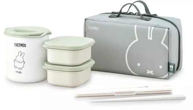 Thermos Thermal Lunch Box Go Miffy Light Green LTG Approx. 0.6 DBQ-256B