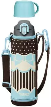 Thermos Vacuum Insulated 2WAY Bottle Ribbon Blue RBBL 1.03L/1.0L FHO-1000WF синий