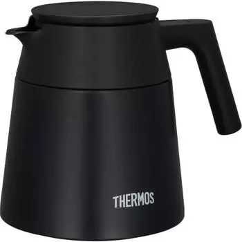 Thermos Vacuum Insulated Coffee Server 720ml Black All Parts Dishwasher Safe Coffee Dripper Thermos Structure Heat/Cold TTF-720 BK