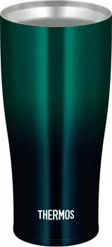 Thermos Vacuum Insulated Green Dishwasher Thermos Flask Keeps Drinks Hot or Tumbler, 420ml, Gradient, Safe, Design, Cold, JDE-422LTD GR-G