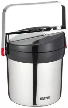 Thermos Vacuum Insulated Ice Bucket Stainless Steel Black SBK JIN-1300