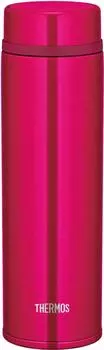 Thermos Vacuum Insulated Portable Strawberry SBR Mug, 480ml, Red, JNW-480