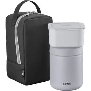 Thermos Vacuum Insulated Soup Lunch Set 400ml Black Gray JBY-801 BKGY