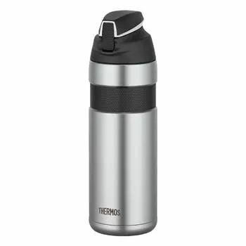 THERMOS Vacuum Insulated Straw Bottle Black FFQ-600 FFQ-600-SBK