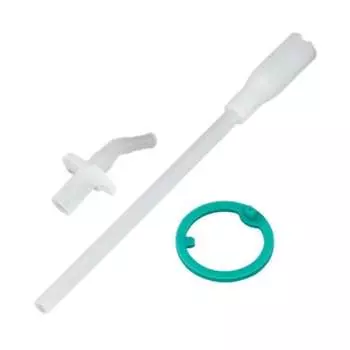 Thermos Vacuum Insulated Straw Bottle FHL-400 Spout, Straw, Valve, FHL Packing 4 Piece Set White