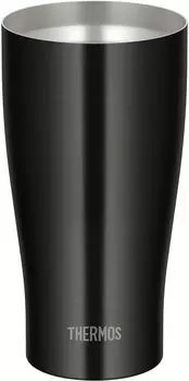 Thermos Vacuum Insulated Tumbler 600ml Black Dishwasher Safe Thermos Structure BK Heat/Cold JDY-600C