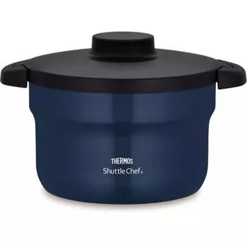 Thermos Vacuum Insulation Cooker Shuttle Chef 2.8L (For 3 to 5 people) Navy Cera Protect Coat KBJ-3002 NYY