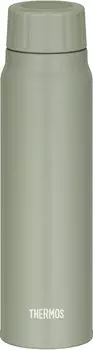Thermos Water Bottle Cold Carbonated Beverage Bottle 500ml Khaki Cold Storage Only KKI FJK-500 хаки