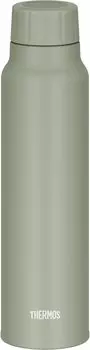 Thermos water bottle cold carbonated drink bottle 750ml khaki cold storage only KKI FJK-750