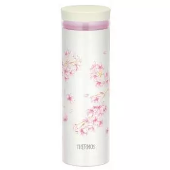Thermos Water Bottle Made in Japan Vacuum Insulated Mobile Mug 500ml Hanazakura JNY-502 HNZ