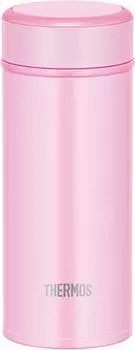 Thermos Water Bottle Vacuum Insulated Mobile Mug 250ml Light Pink LP JOG-250