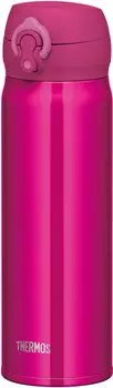 Thermos Water Bottle Vacuum Insulated Mobile Mug 500ml Rose Red RR JNL-505
