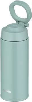 Thermos Water Bottle Vacuum Insulated Mobile Mug with Carry Loop 500ml Mint Green MG JOO-500