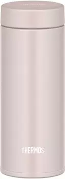 Thermos Water Bottle Vacuum Insulated Mobile Mug 350ml Pink Greige Easy to clean with few parts Screw type that closes tightly Stainless steel bottle