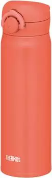 Thermos Water Bottle Vacuum Insulated Mobile Mug 500ml Coral Orange JNR-503 C-OR