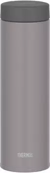 Thermos Water Bottle Vacuum Insulated Mobile Mug 480ml Stone Gray Few parts and easy to clean Screw type that closes tightly Stainless steel bottle