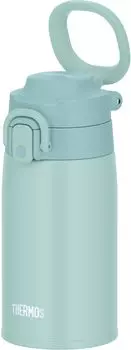 Thermos Water Bottle Vacuum Insulated Mobile Mug with Carry Loop 400ml Mint Blue MBL JOS-400