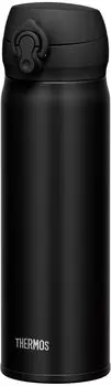 Thermos Water Bottle Vacuum Insulated Mobile Mug 500ml Deep Black DPBK JNL-505