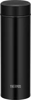 Thermos Water Bottle Vacuum Insulated Mobile Mug 350ml Matte Black MTBK JOG-350