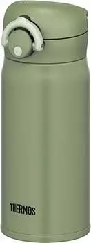 Thermos Water Bottle Vacuum Insulated Mobile Mug 350ml Khaki KKI JNR-351