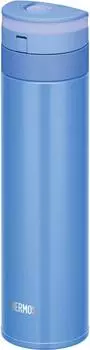 Thermos Water Bottle Vacuum Insulated Mobile Mug 450ml Pearl Blue PBL JNS-451