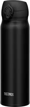 Thermos Water Bottle Vacuum Insulated Mobile Mug 600ml Deep Black DPBK JNL-605