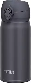 Thermos Water Bottle Vacuum Insulated Mobile Mug 350ml Smoke Black Removable spout for easy cleaning Lightweight type open Stainless Steel Bottle SMB