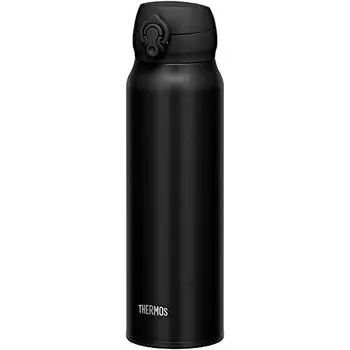 Thermos Water Bottle Vacuum Insulated Mobile Mug 750ml Deep Black DPBK JNL-755