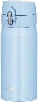 Thermos Water Bottle Vacuum Insulated Mobile Mug 350ml Light Blue LB JOH-350