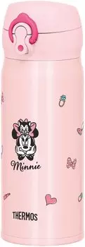 Thermos Water Bottle Vacuum Insulated Mobile Mug 400ml Disney Ribbon Pink RBP JNL-404DS