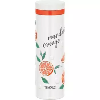 Thermos Water Bottle Vacuum Insulated Mobile Mug 500ml Orange White JNO-502G ORWH