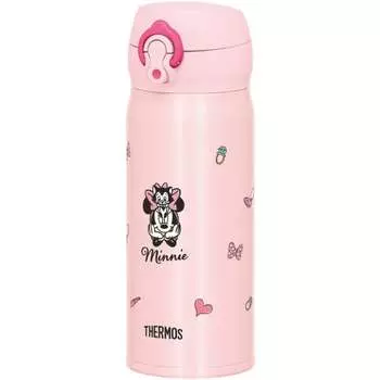Thermos Water Bottle Vacuum Insulated Mobile Mug 400ml Disney Ribbon Pink JNL-404DS RBP
