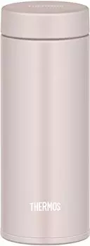 Thermos Water Bottle Vacuum Insulated Mobile Mug 350ml Pink Greige Easy to clean with few parts Screw type that closes tightly Stainless steel bottle