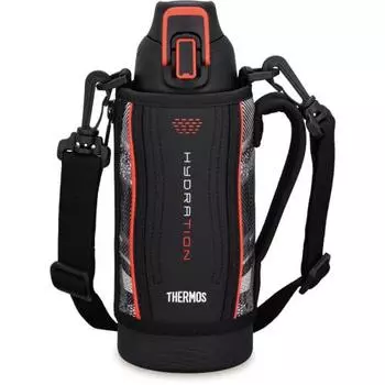 Thermos Water Bottle Vacuum Insulated Sports Bottle 0.8L Black Valencia Cold Storage Only FHT-802F BKV