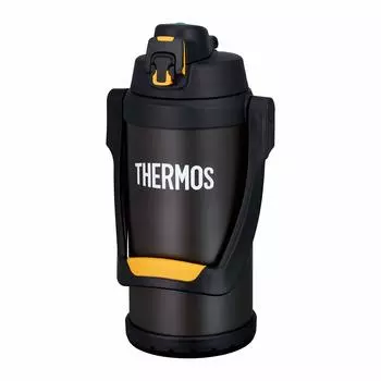 Thermos Water Bottle Vacuum Insulated Sports Jug Black Orange BKOR 2.0L FFV-2001