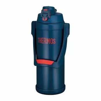 Thermos Water Bottle Vacuum Insulated Sports Jug Navy Red 2.5L FFV-2501 NV-R
