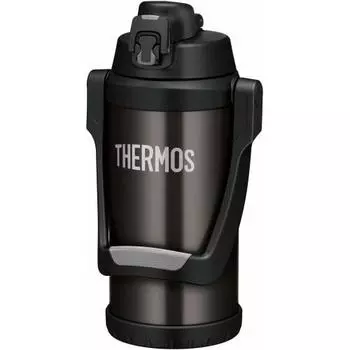 Thermos Water Bottle Vacuum Insulated Sports Jug 2.0L Black Gray FFV-2000 BKGY