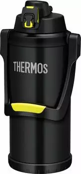 Thermos Water Bottle Vacuum Insulated Sports Jug 3L Black Yellow BKY FFV-3000