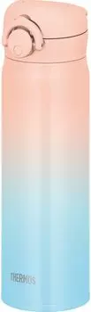 Thermos Water Vacuum Insulated Mobile Pink Removable Spout for Easy Lightweight Stainless Steel Bottle, Mug, 500ml, Gradient, Cleaning, Type,