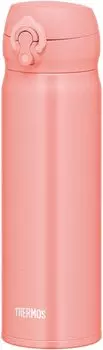 Thermos Water Vacuum Insulated Mobile Removable Spout for Easy Lightweight Stainless Steel CRL Bottle, Mug, 0.5L Coral, Cleaning, Type, One-touch