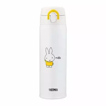 THERMOS Yellow White Stainless Steel Thermos Bottle for Formula Miffy 500ml JNX-501B (YWH) Preparation, Design,