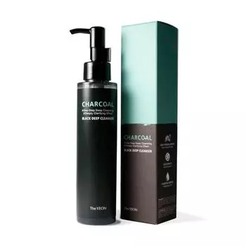 TheYEON Chacoal Black Deep Cleanser 150 мл, Глубокое очищение, Увлажнение, Корейская косметика, Kbeauty, образец