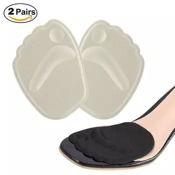 Thick Ball of Foot Cushions, 2 Pairs Anti slip Gel Metatarsal Foot Pads