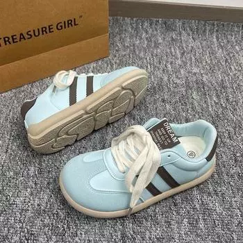 Thick baseplate shoes women s new versatile shoes little white shoes retro 35