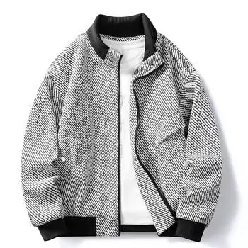 Thick Casual Jacket Men s Business Casual Lapel Jacket Jacket XXXXL белый